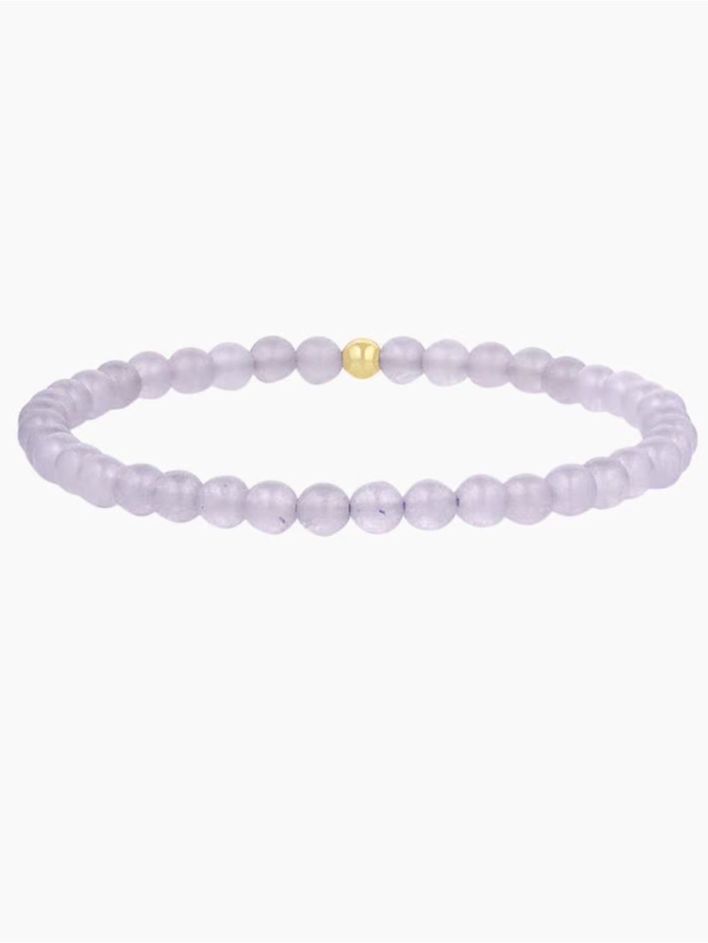 Gorjana Carter Gemstone Stretch Bracelet In Lavender Jade New